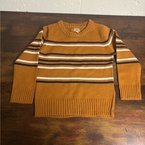 Maximus Rex Boys 3T Mustard Striped Knit Sweater | Cozy Fall Winter